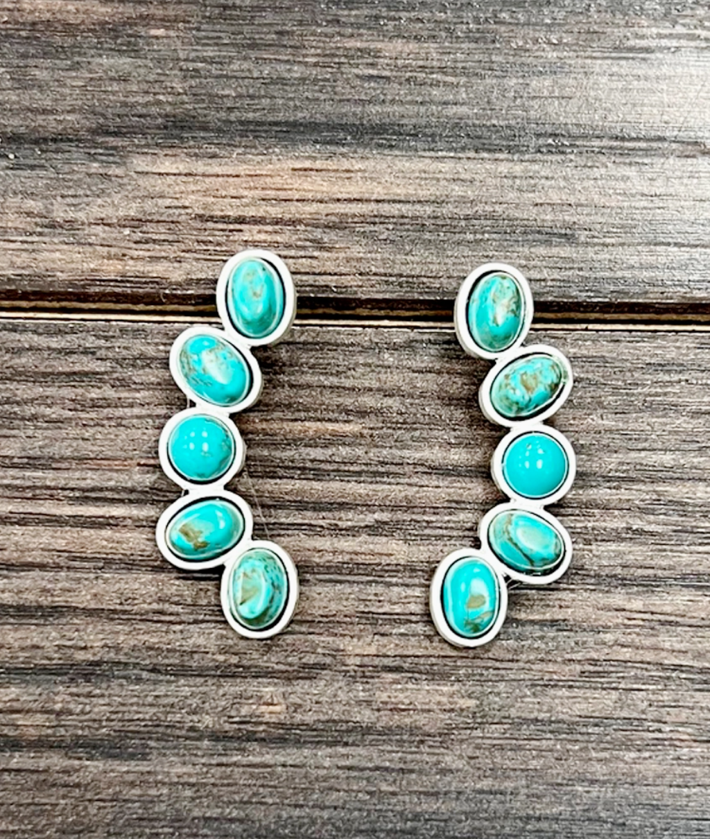 Navajo Turquoise Stud Earrings