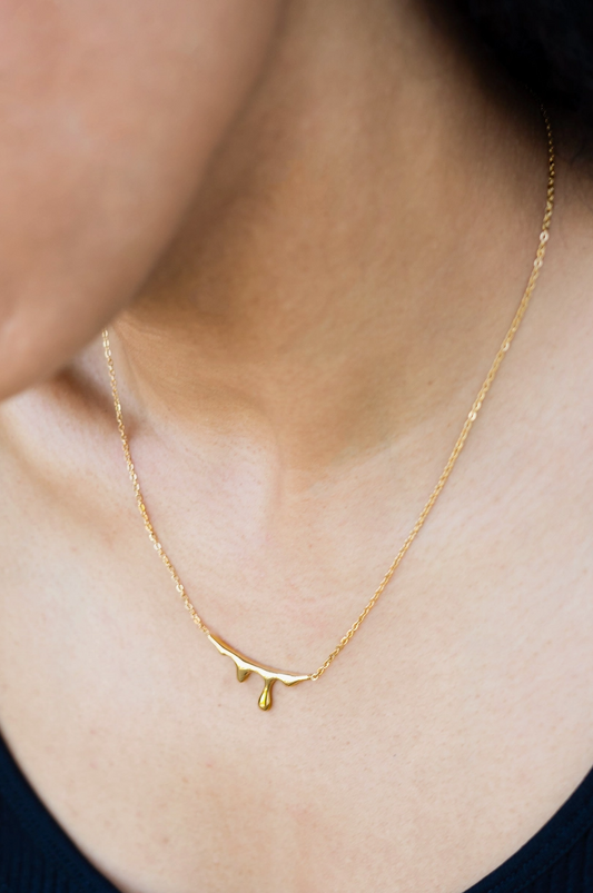 Lava Necklace 18K Gold Plated