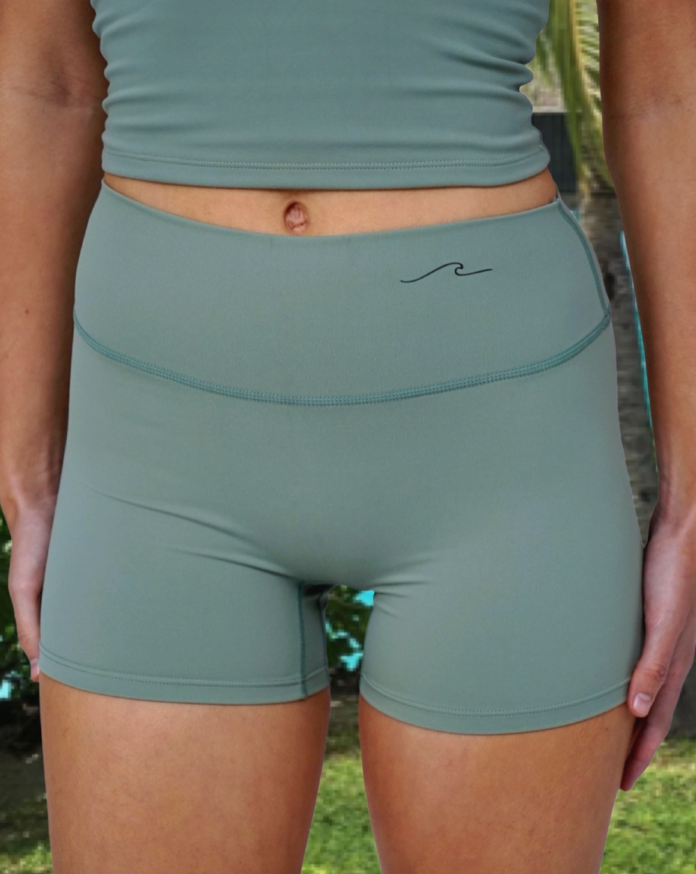 Nora Waev Yoga Shorts - Fern