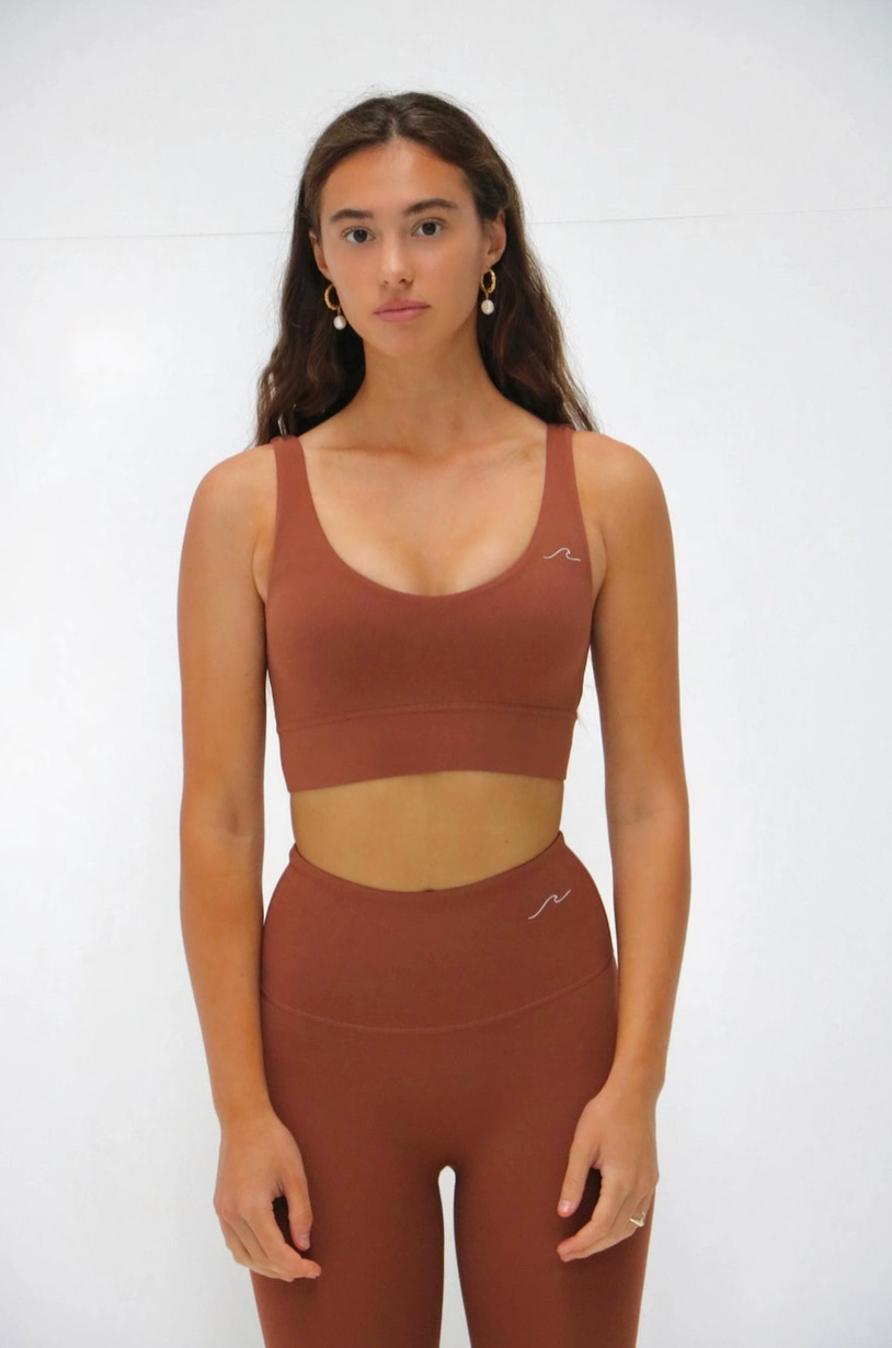 Chocolate Waev Sports Bra