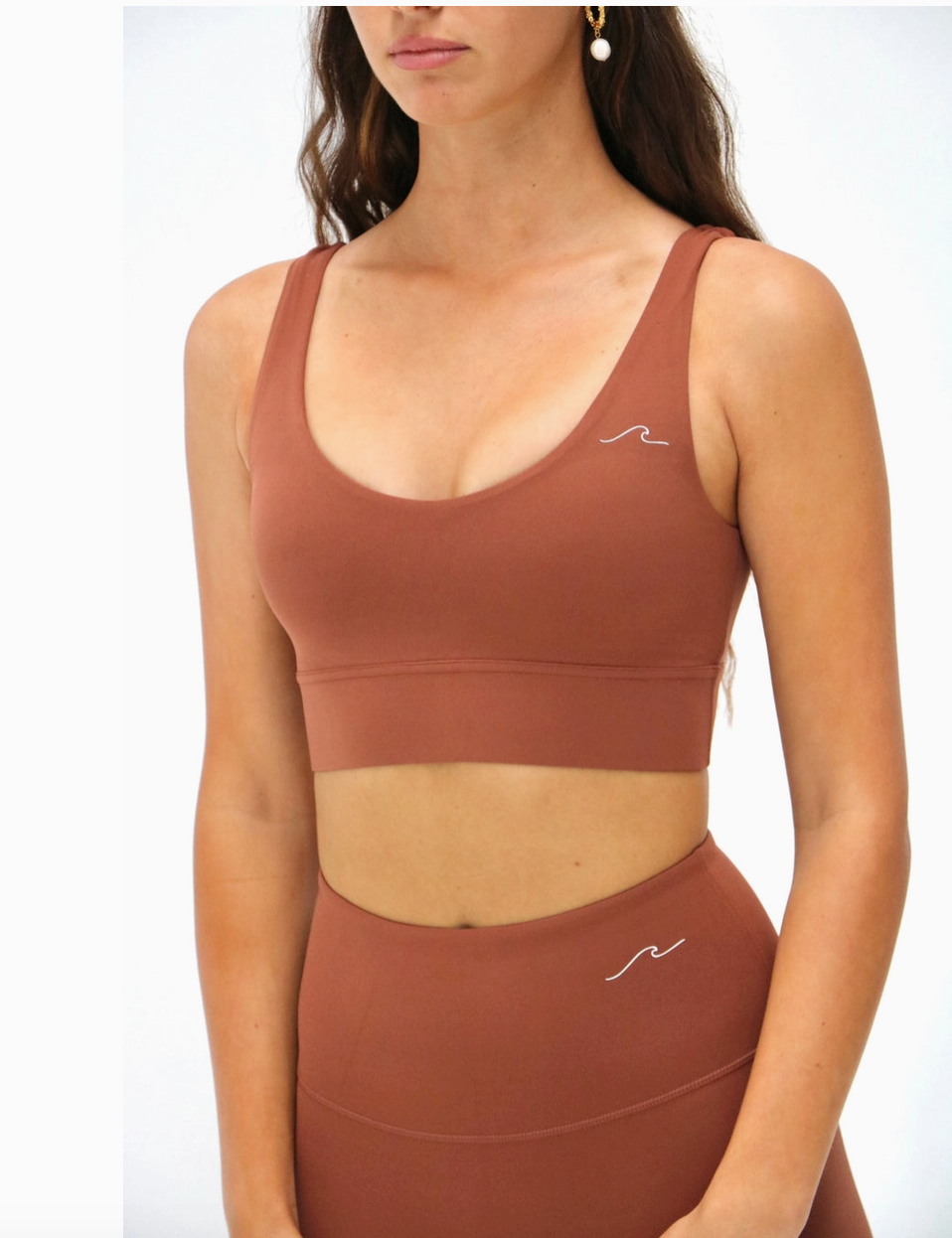 Chocolate Waev Sports Bra